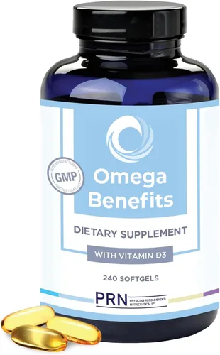 Vista 8 de Physician Recommended Nutriceuticals PRN aceite de pescado con Omega-3, 120 comprimidos blandos, 1 Fish Oil Omega 3 Supplements with 1680 mg EPA &