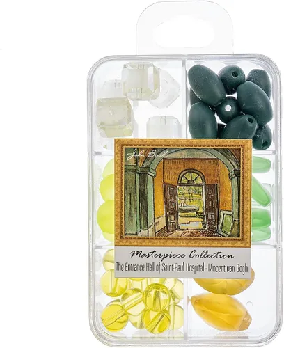 Vista 23 de John Bead Masterpiece Collection - Caja de cuentas de vidrio con mezcla de 3.00 oz A Bar en The Folies-Bergère - Edouard Manet Un bar