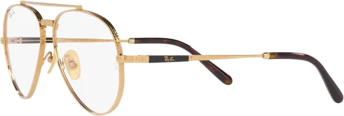 Vista 3 de Ray-Ban RX8225v Aviator Titanium Pilot - Marcos para gafas graduadas