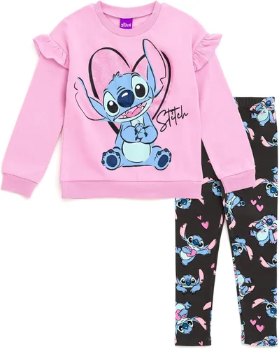 Vista 7 de Disney Conjunto de sudadera y leggings florales para niños pequeños (12 meses - 14-16)