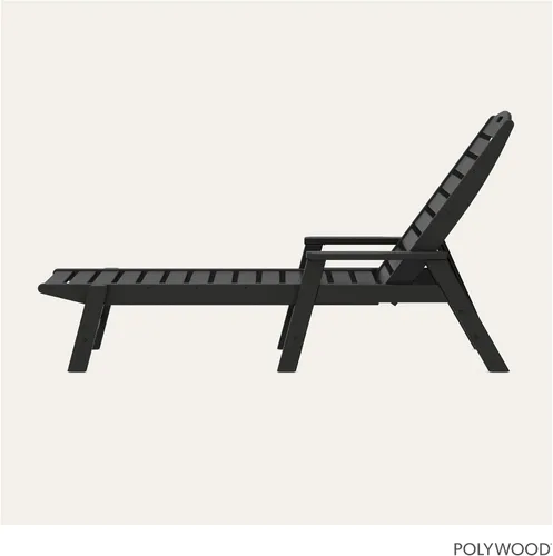 Vista 6 de POLYWOOD NCC2280MA-P Camastro Náutico con Brazos, Negro