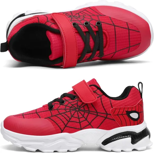 Vista 2 de Zapatos deportivos ligeros para niños y niñas pequeños y grandes, transpirables, deportivas, atléticas, para entrenamiento cruzado