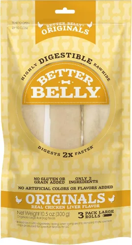 Vista 20 de Better Belly Originals - Rollo grande, golosinas para perros altamente