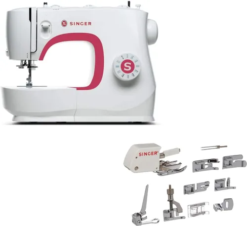 Vista 8 de SINGER Máquina de coser MX231 con kit de accesorios y pedal de pie, 97 aplicaciones de puntada, simple e ideal para principiantes + funda