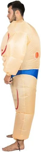 Vista 2 de Bodysocks Fancy Dress Disfraz inflable de hombre fuerte de Big Muscle para adultos (talla única)