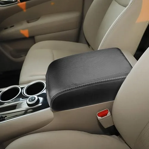 Vista 8 de INTGET Funda para reposabrazos de consola central para Nissan Pathfinder, accesorios 2013-2020 2021 2019 2018 2017 2016 2015 2014 protector de tapa