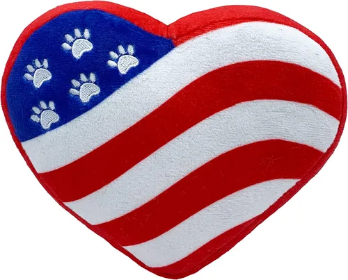 Vista 10 de Huxley & Kent para perros Fro-Yo Pawtriot Cono (pequeño) Juguete divertido para perros Juguete de felpa para perros con chirriante Regalo