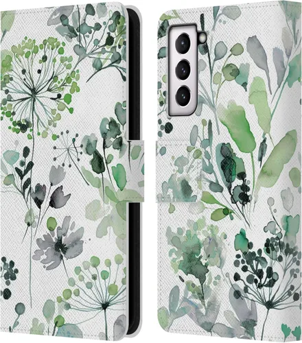 Vista 66 de Head Case Designs Officially Licensed Ninola Beige Wild Grasses Leather Wallet Case Compatible with Samsung Galaxy A07 4G