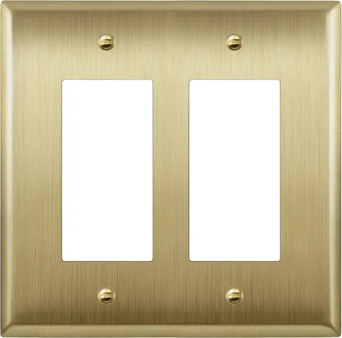Vista 38 de LIDER Placa decorativa de pared de metal para interruptor o receptáculo, cubierta de salida de acero inoxidable, resistente a la corrosión