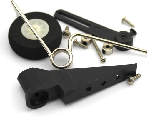 Vista 5 de Conjunto de rueda de cola para piezas de avión RC tren de aterrizaje reemplazar suministros