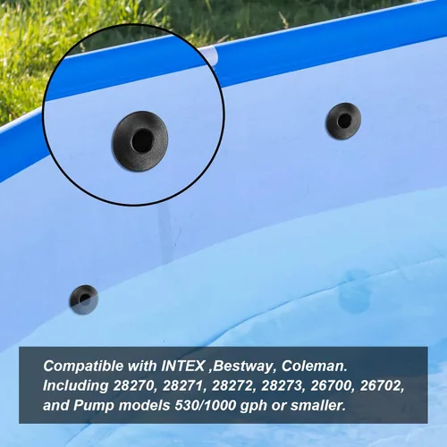 Vista 3 de Reemplazo de enchufe de pared de piscina para Intex/Coleman/Summer/Escape Bomba de filtro de filtro de piscina Tapón de tapón de orificio de filtro