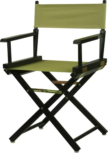 Vista 15 de Casual Home - Silla de director de 18 in, marco negro, lona negra, altura clásica Marco negro - Madera maciza