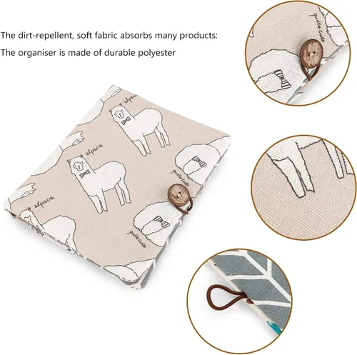 Vista 2 de Lmbabter Organizador extraíble para bolsa de bebé, bolsa de pañales con 6 bolsillos en total, bolso y bolsa de mano para mujeres, mamás, enfermeras