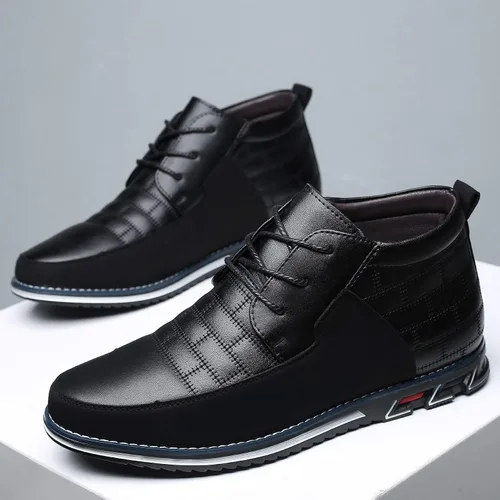 Vista 6 de COSIDRAM Zapatos casuales para hombre, mocasines altos, cómodos, para caminar, botas para hombre