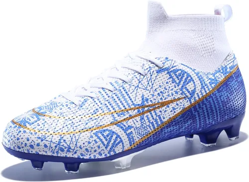Vista 2 de curunect Zapatos de fútbol unisex para adultos, ligeros, para entrenamiento de fútbol sala para niños grandes