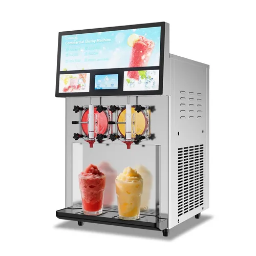 Vista 7 de Máquina de granizado comercial de 18 minutos, primer lote de 3.2 galones de capacidad, máquina de margarita 4-6.6 galones por hora, máquina