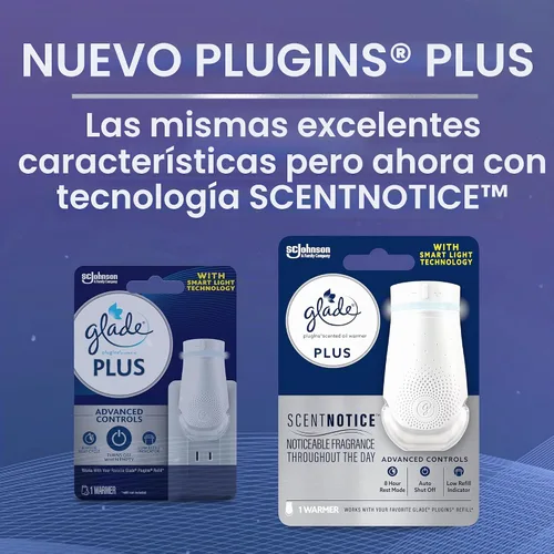 Vista 3 de Glade PlugIn Plus - Calentador de ambientador, capacidad para recambio de aceite perfumado, 1 unidad