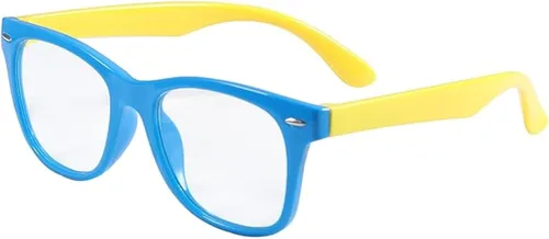 Vista 12 de Lentes rectangulares digitales con bloqueo de luz azul para niños y niñas de 5 a 12 años