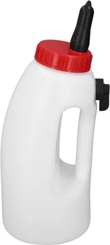 Vista 8 de Jiawu Biberón de ternero, biberón de leche de ternero de 4 litros, biberón de lactancia Biberón de leche de ternero Botella alimentadora de leche