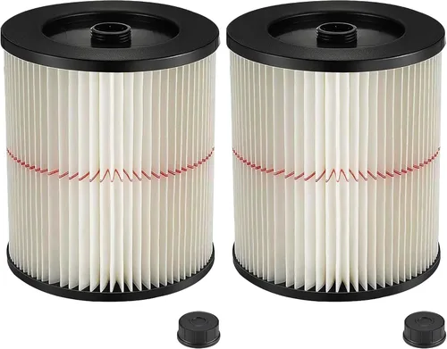 Vista 5 de Paquete de 2 filtros de repuesto para aspiradora 97457 VF6000 compatibles con Ridgid Shop Vac de 5 a 20 galones para aspiradoras húmedas/secas