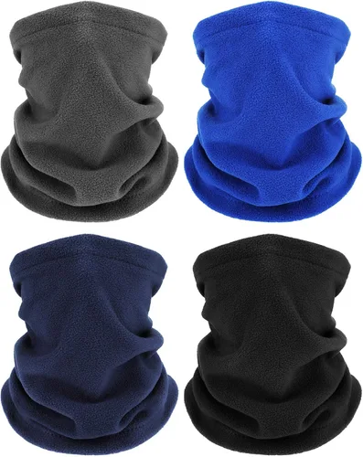 Vista 9 de Geyoga 4 calentadores de cuello de invierno para hombre, bufanda de forro