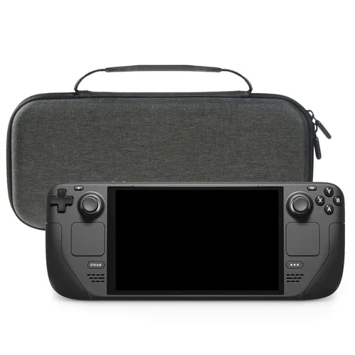 Vista 2 de VRUIVR Carrying Case for Steam Deck Console Protective Hard Shell Portable Storage Bag With Card Holder for Steam Deck AC Charger & Other