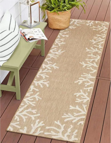 Vista 27 de Liora Manne Carmel - Alfombra decorativa de mezcla sintética para interiores y exteriores, de bajo perfil, contemporánea, decoración de peces Agua