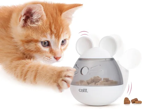 Vista 9 de Catit PIXI - Dispensador de golosinas, juguete interactivo para gatos, ratón