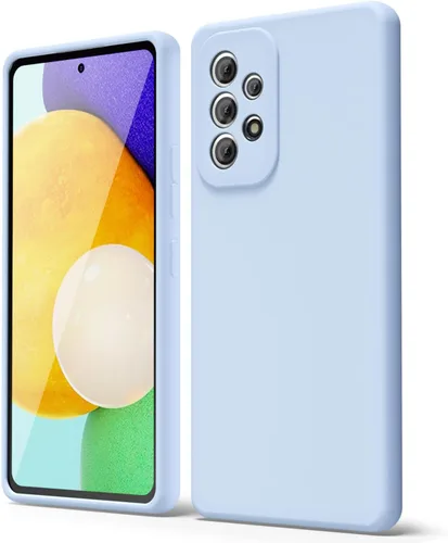 Vista 133 de oakxco Funda para teléfono Samsung Galaxy A12 con agarre de silicona líquida, linda delgada fina suave cubierta de gel de goma TPU lisa para mujeres