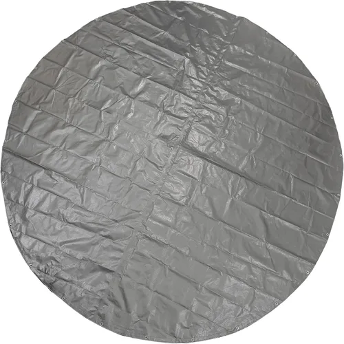 Vista 7 de GUARD SHIELD Lona redonda impermeable resistente negra de 8 pies, cubierta para piscina inflable al aire libre, tela de suelo para debajo