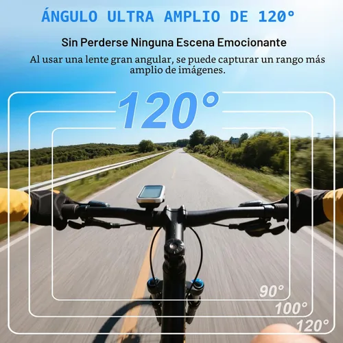Vista 4 de Mini cámara corporal, cámara de acción de pulgar de 120° gran angular POV portátil con clip magnético/rotación de 360°, cámara de video de grabación