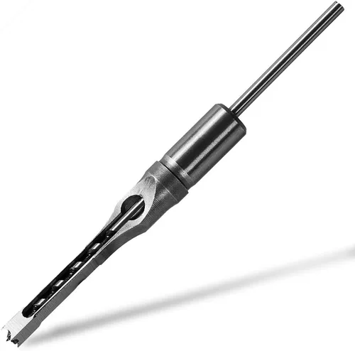 Vista 11 de SaferCCTV Broca de agujero cuadrado, broca de mortaja para carpintería de 1/2 pulgada, herramienta de taladro de mortaja de cincel hueco