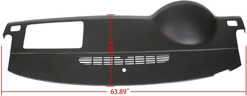 Vista 3 de Cubierta de salpicadero negra para Avalanche Suburban Tahoe GMC Yukon 2007-2014