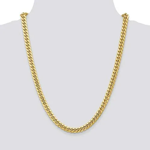 Vista 5 de QS Jewels Cadena de eslabones cubanos Miami de 0177in chapado en oro de 18 quilates cadena de acero inoxidable para hombres y mujeres joyería