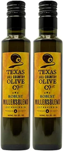 Vista 11 de Texas Hill Country Olive Co Miller's Blend Aceite de oliva virgen extra – Aceite de oliva gourmet AOVE prensado en frío – rico y robusto – perfecto