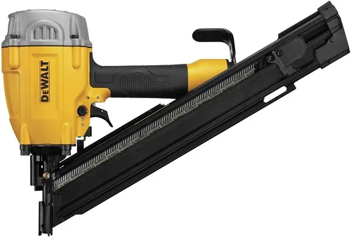 Vista 2 de DEWALT Clavadora de encuadre, 30 grados, con recubrimiento de papel, neumática (DWF83PT)