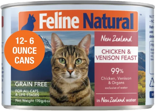 Vista 17 de Feline Natural New Zealand Comida Enlatada para Gatos Alimento Húmedo, Alto en Carne, Bajo en Carbohidratos y Sin Granos Comida Húmeda para Gatos