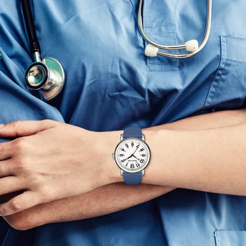 Vista 7 de GOLDEN HOUR Reloj de enfermera impermeable para profesionales médicos estudiantes mujeres y hombres varios colores esfera luminouse de fácil lectura