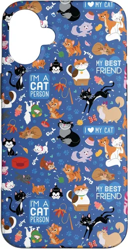 Vista 23 de Disney Carcasa para iPhone 17, diseño de gatos I Love My Cat