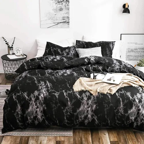 Vista 10 de NANKO - Juego de funda de edredón para cama de tamaño Queen, 3 piezas - 1000 - Funda de edredón de lujo de microfibra con cierre de zíper, amarre