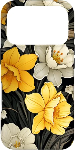 Vista 30 de Daffodil Flower Pattern Modern Floral Case for iPhone 17