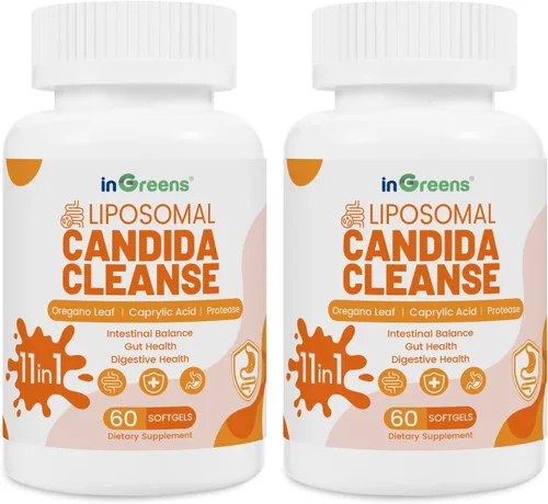 Vista 8 de inGreens Suplemento de apoyo Candida 11 en 1, sobrecrecimiento antifúngico, desintoxicación intestinal y salud intestinal para mujeres y hombres