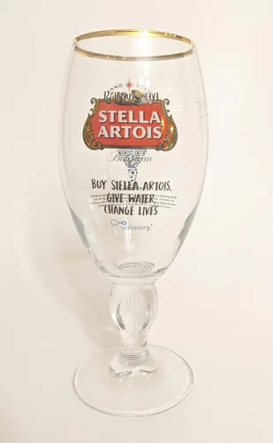 Vista 2 de Stella Artois Pour it Forward Water Awareness Cáliz - Juego de 2 (2 unidades, 0.4L cada uno, vidrio, cáliz de tallo)