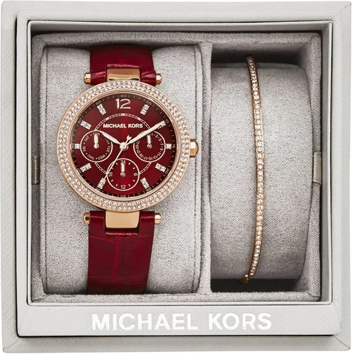 Vista 5 de Michael Kors Mini Parker Reloj multifunción de acero inoxidable