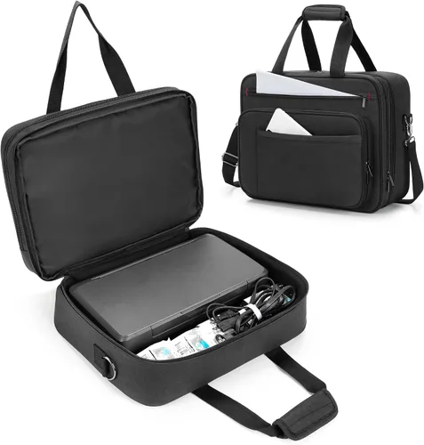 Vista 8 de samdew Bolsa de almacenamiento para impresora móvil compatible con HP Tango/Tango X, HP Officejet 250/200, funda de transporte para impresora