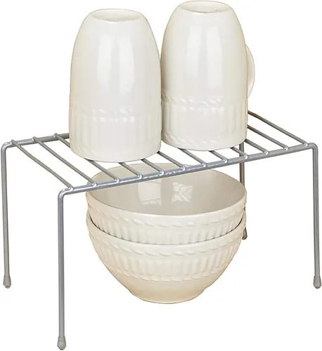 Vista 6 de Kitchen Details Organizador de estante auxiliar De pie independiente Organizador de gabinete y encimera Platos Tazas Tazones Pequeño