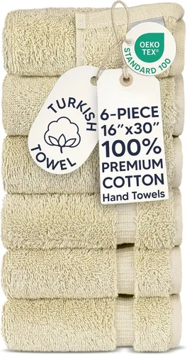 Vista 129 de Chakir Turkish Linens - Toallas turcas de 100% algodón, suaves y absorbentes (juego de 3 toallas personalizables, color aguamarina)