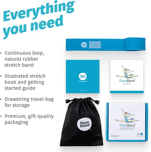 Vista 3 de The PlumBand® Stretch Band for Dance and Ballet – Sizes for Kids & Adults Azul regular