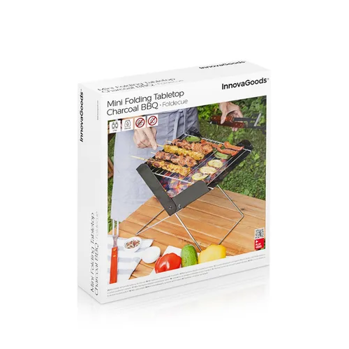 Vista 9 de Mini Barbacoa Plegable Portátil para Carbón Foldecue InnovaGoods