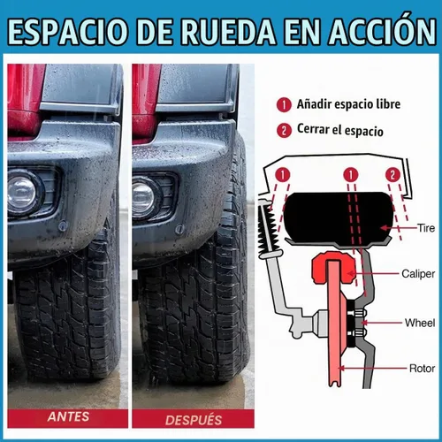 Vista 4 de Accesorios de Rueda Partes 2 Piezas Espaciadores de Rueda Fundidos a Presión 12mm 1/2" de Grosor Se Adaptan a Patrones de Pernos 5x135mm 5x139.7mm
